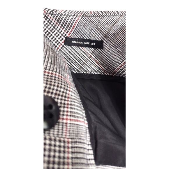 Talbots Heritage Wide Leg Womens Gray Wool Blend Trouser Pant Size 10 - Picture 11 of 14